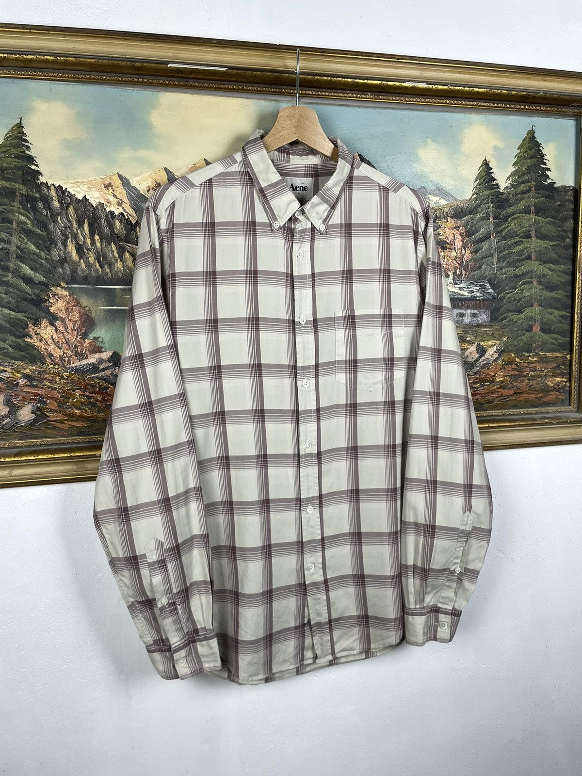 Acne Studios Acne Studios Shirt Checkered Luxury Designer Old Money Size US M / EU 48-50 / 2 - 2 Thumbnail