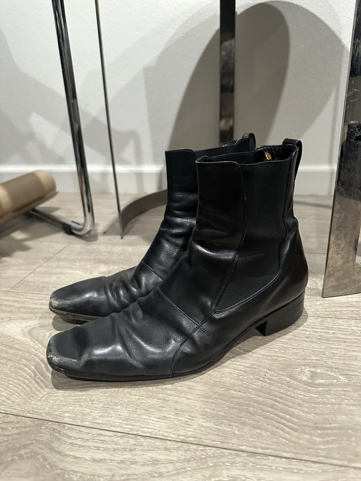 Dior × Hedi Slimane AW06 These Grey Days Chelsea Boots | Grailed
