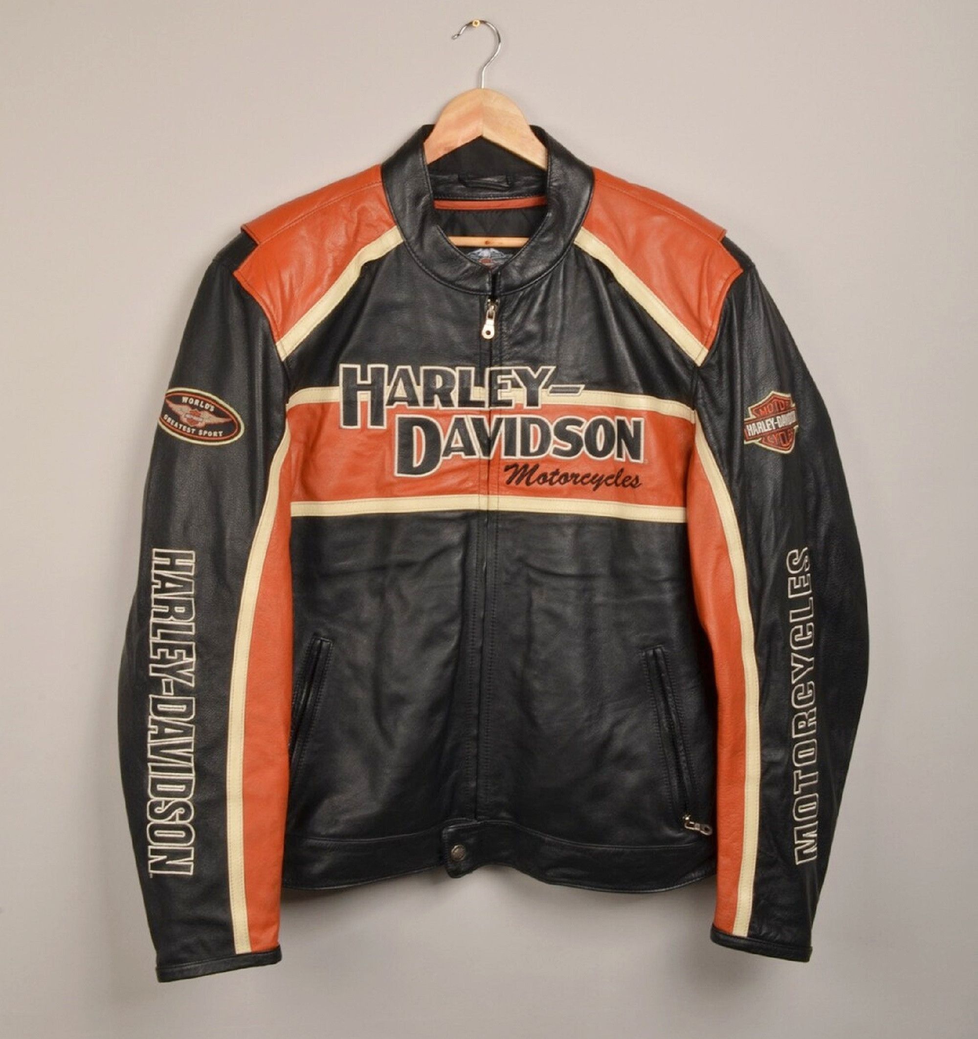 革*ー様 90s Harley-Davidson A-2 real leathe 90s Harley-Davidson A-2 real leather Jkt
