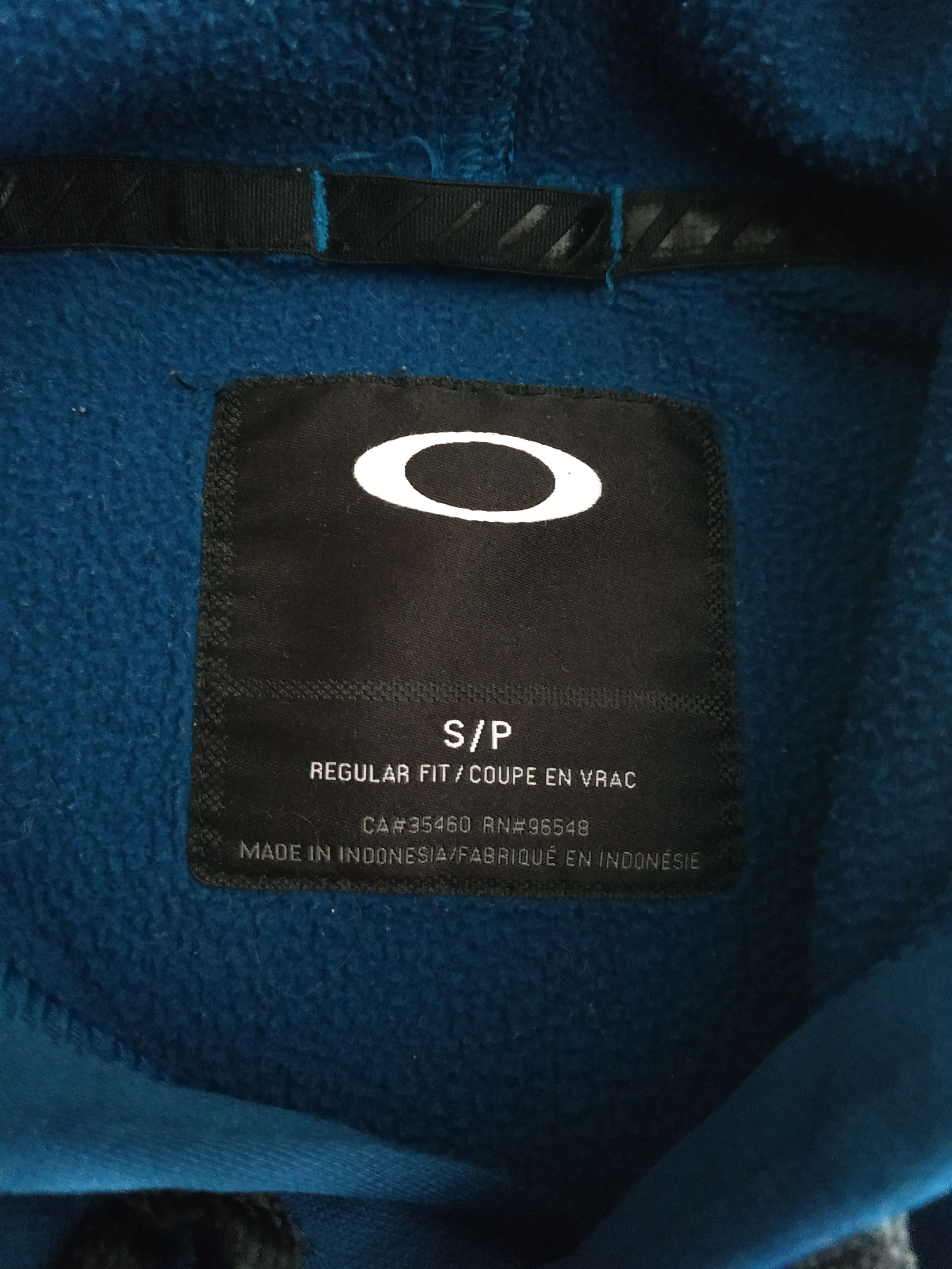 Oakley OAKLEY Men's Big Logo Navy Hoodie Sweatshirt, s. SMALL Size US S / EU 44-46 / 1 - 9 Thumbnail