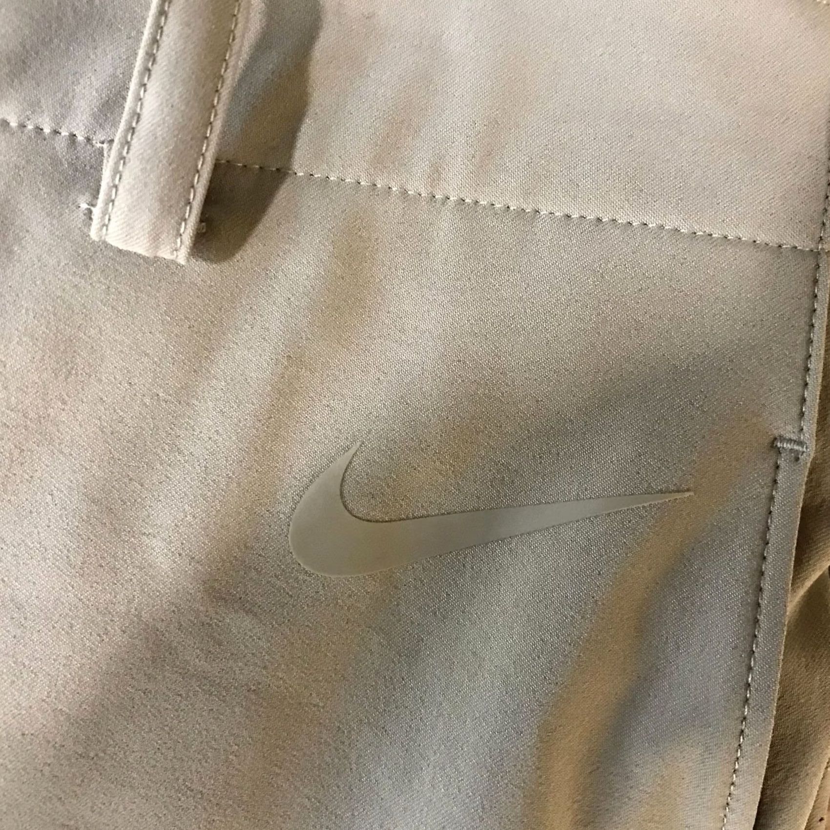 Nike Nike Men's Medium Beige Elastic Button Waist Stretch On Field Pants Size US 31 - 7 Thumbnail