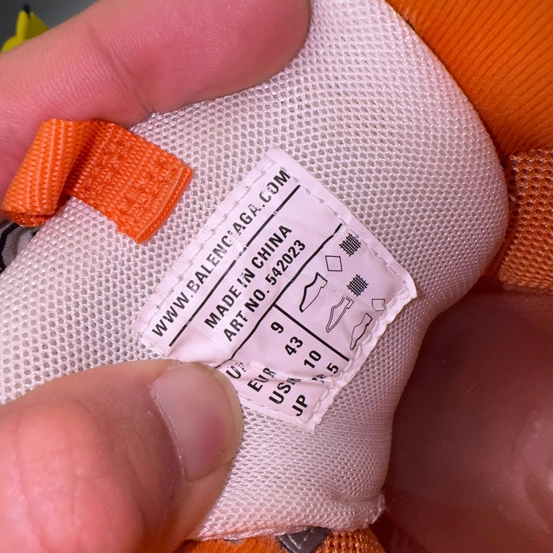 Balenciaga Balenciaga Track White Orange Sneakers Size US 10 / EU 43 - 9 Thumbnail
