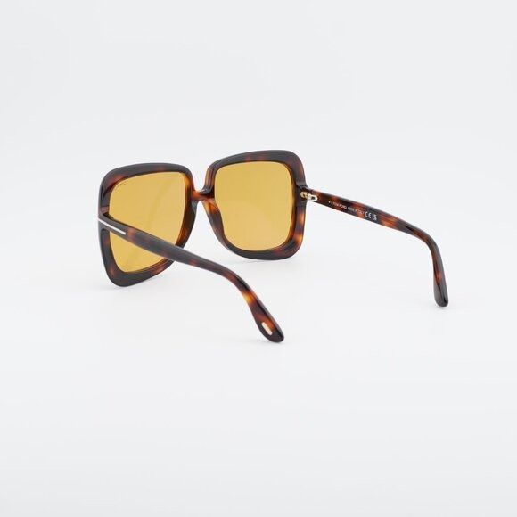 Tom Ford Tom Ford Lorelai FT1156 52E Sunglasses Havana Square Frame Size ONE SIZE - 3 Thumbnail