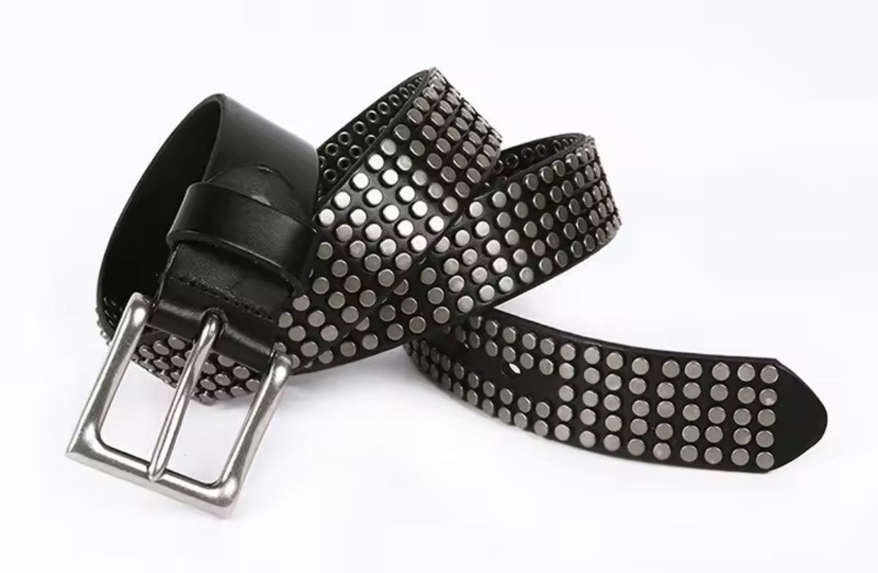 Genuine Leather × Japanese Brand Heavy Metal Genuine Leather Belt Size ONE SIZE - 3 Thumbnail