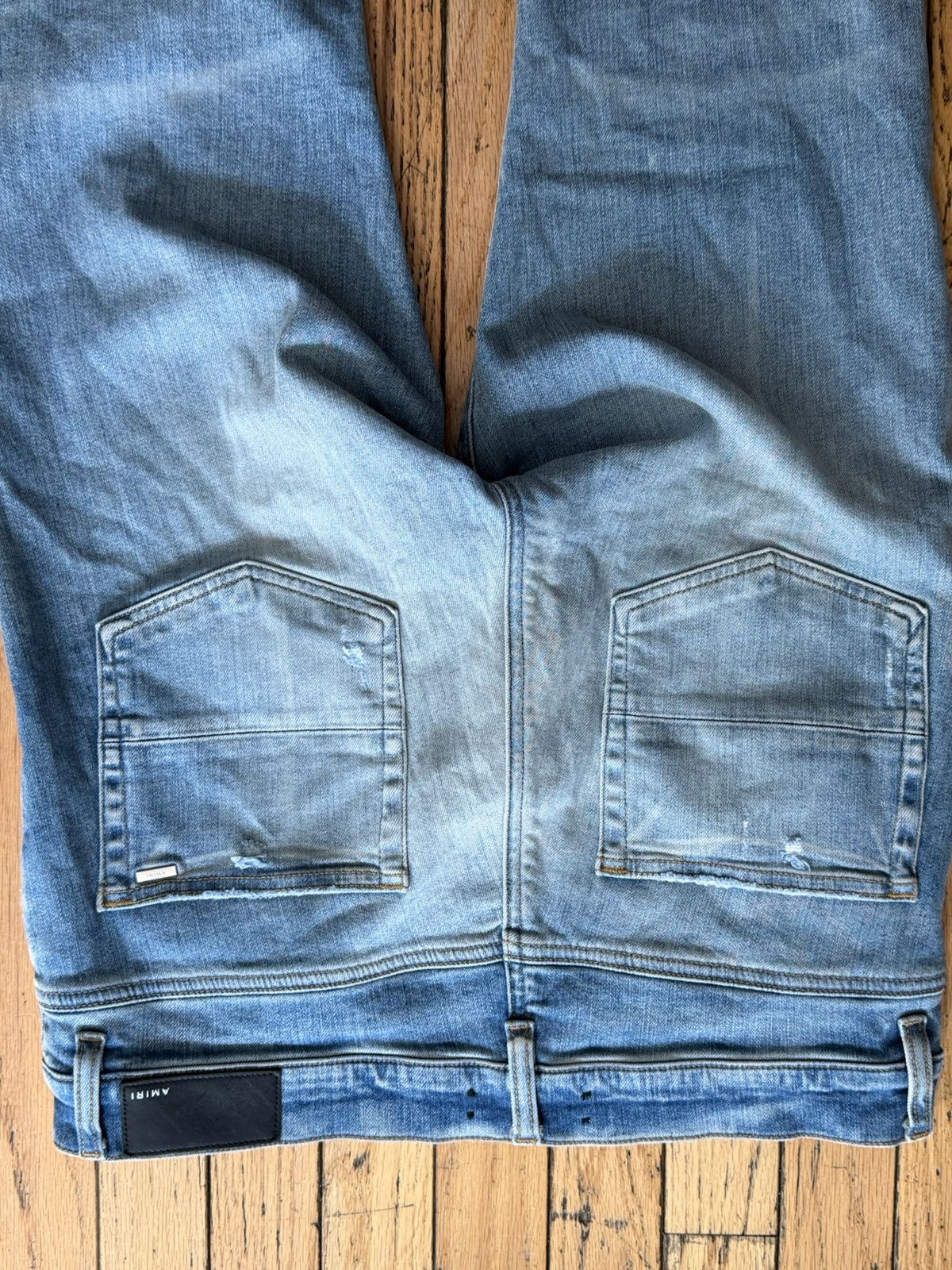 Amiri AMIRI distressed skinny-fit jean Size US 33 - 10 Thumbnail