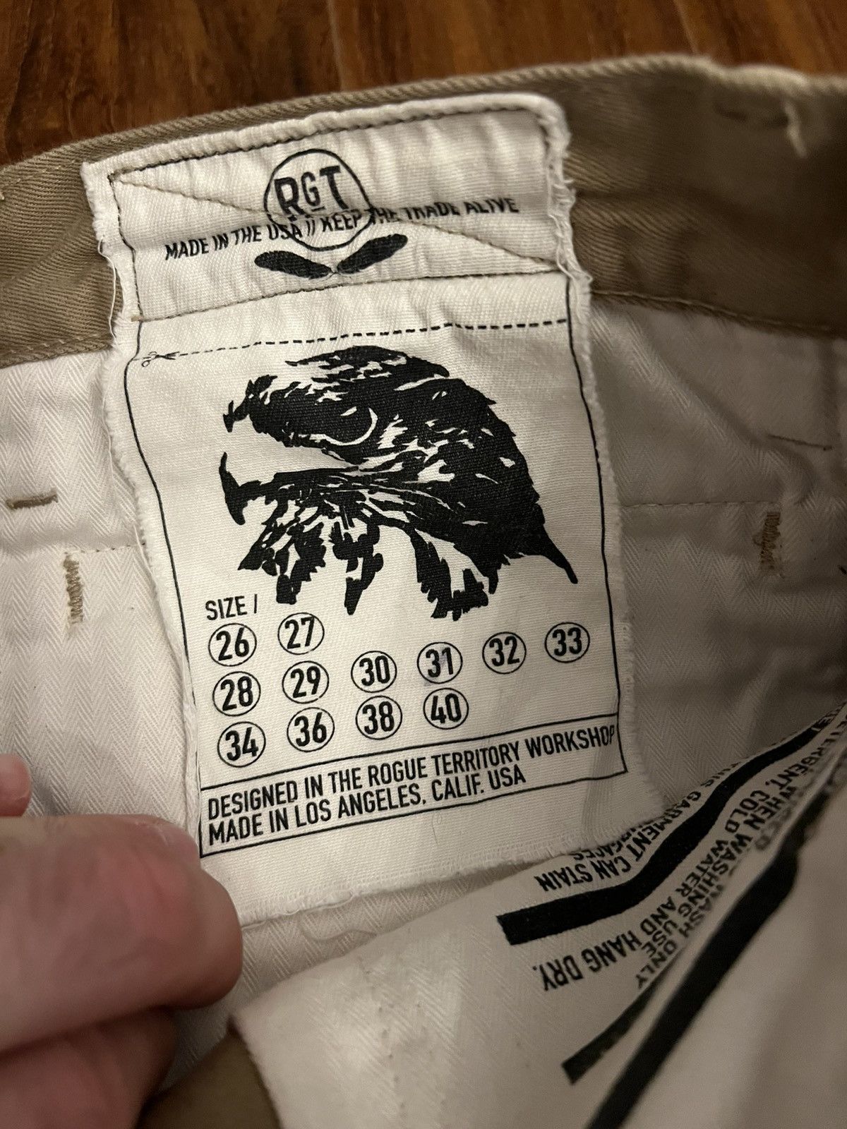 Rogue Territory Rogue Territory Officer Trousers in Khaki Size US 31 - 9 Thumbnail