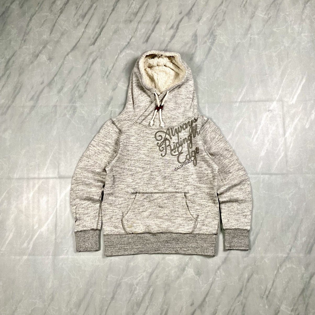 Gotcha y2k Gotcha Surf Goth Fur Hooded Pullover Size S / US 4 / IT 40 - 1 Thumbnail