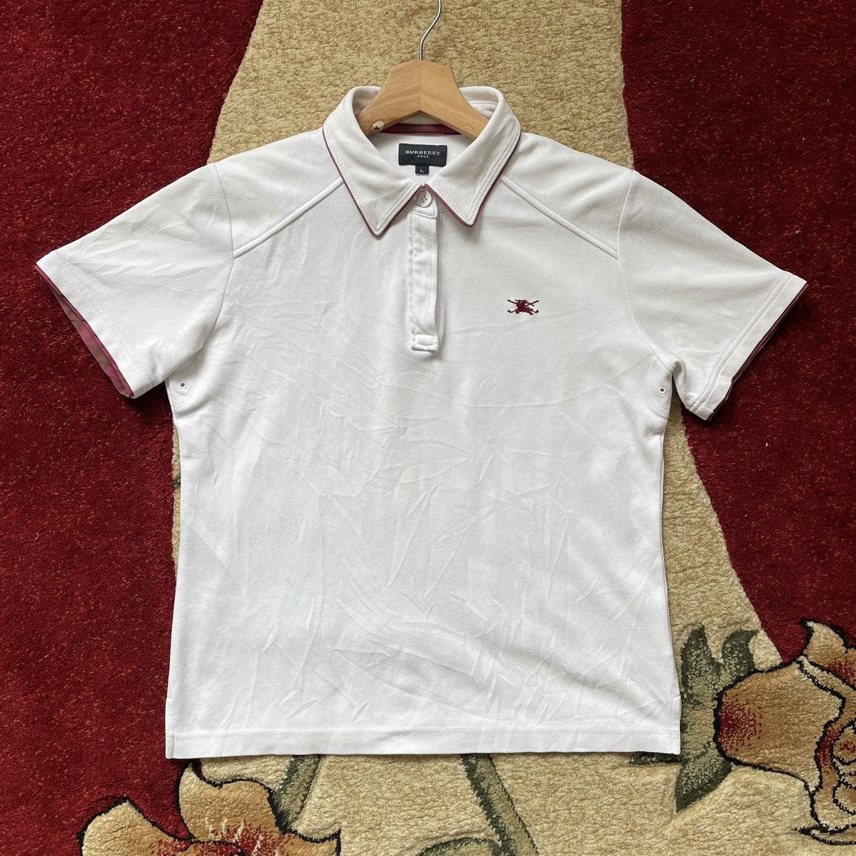 Burberry × Vintage Burberry Golf Polo Shirt Women Size L / US 10 / IT 46 - 1 Thumbnail