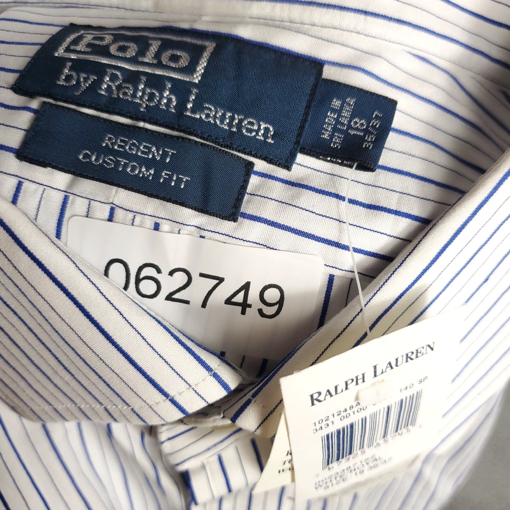 Ralph Lauren Ralph Lauren Dress Shirt Mens Size 18 Blue Striped Long Sleeve Button-Down Casual Size US XXL / EU 58 / 5 - 8 Thumbnail
