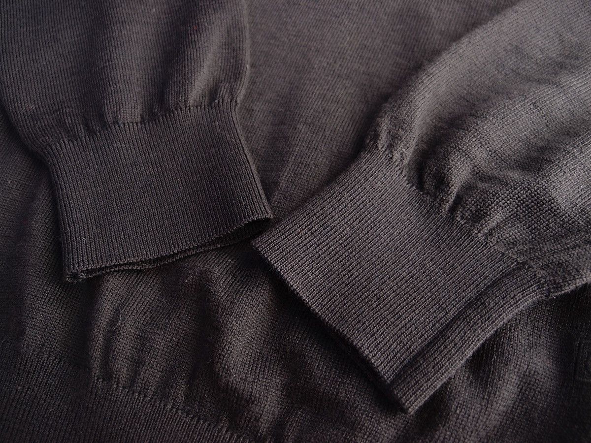 Pierre Cardin Pierre Cardin Paris Black V-Neck Wool Knit – Made in France Size US XL / EU 56 / 4 - 4 Thumbnail