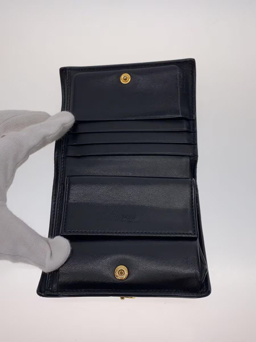 Fendi Fendi Leather Tri-Fold Wallet Black Size ONE SIZE - 4 Thumbnail