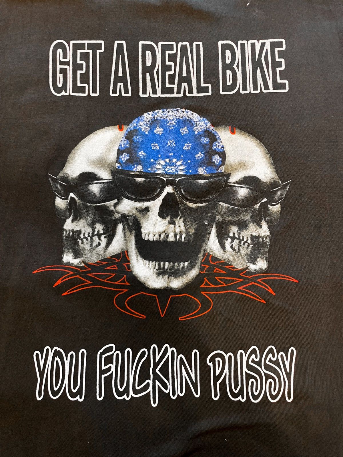 Vintage Profanity Biker Tee Size US XL / EU 56 / 4 - 4 Thumbnail