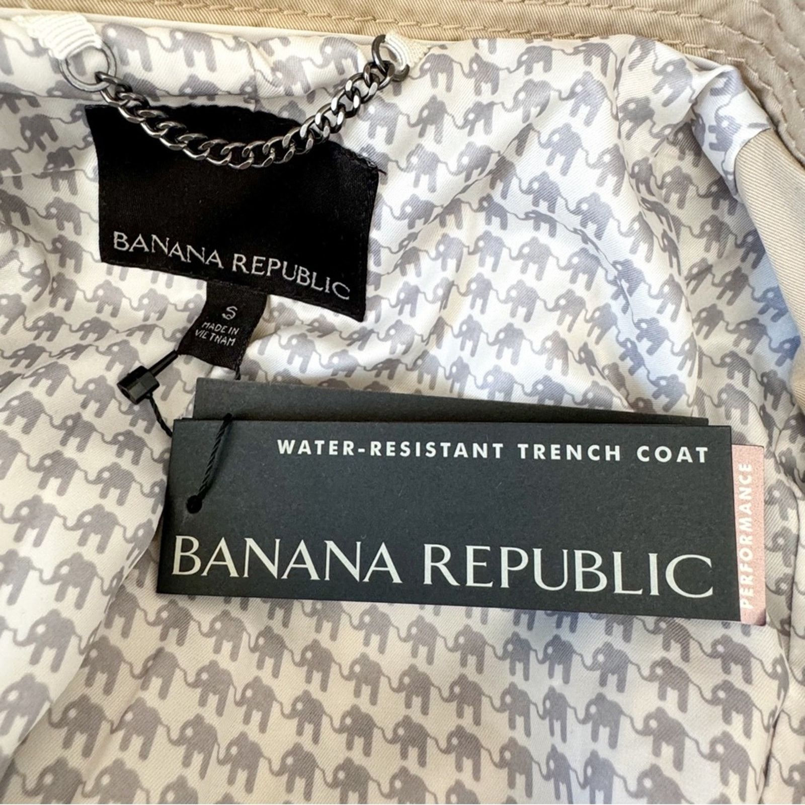 Banana Republic Banana Republic, Classic Limonta Waterproof Trench Coat, NWT Size S / US 4 / IT 40 - 10 Thumbnail