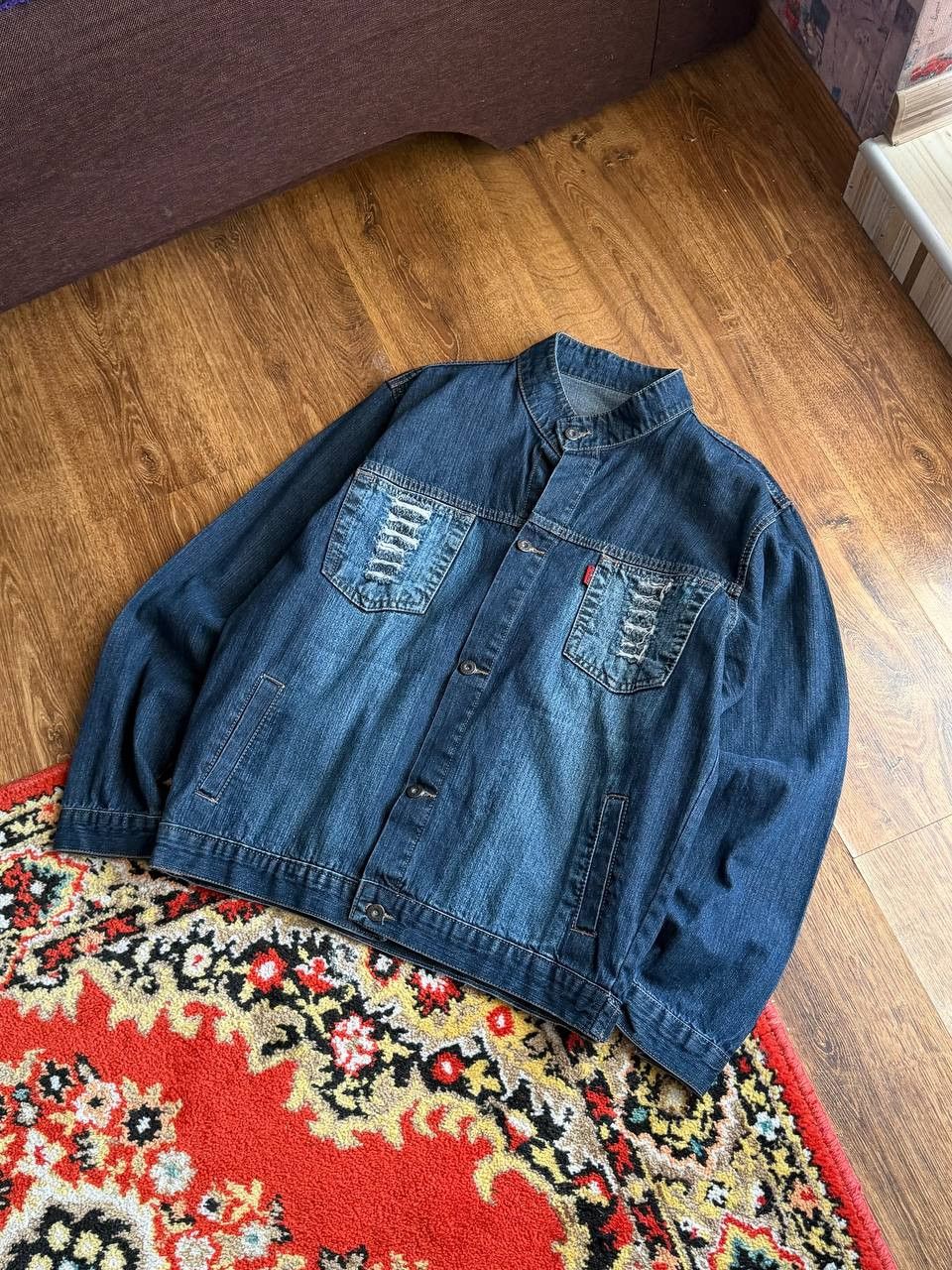 Hysteric Glamour VTG Hysteric Glamour Style Distressed Denim Jacket Y2K Size US L / EU 52-54 / 3 - 1 Thumbnail
