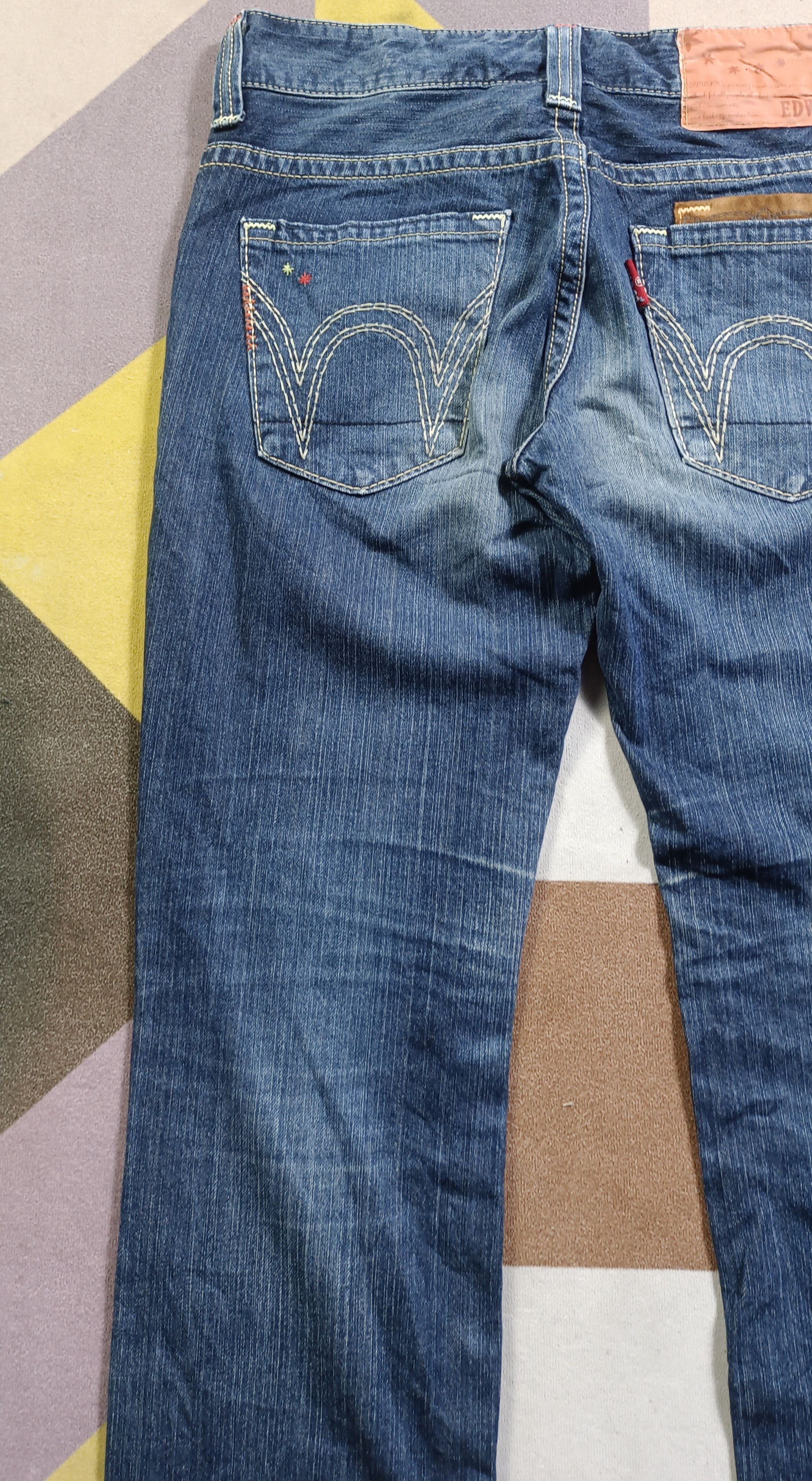 Edwin × If Six Was Nine Vintage🔥Edwin Exclusive Vintage Distressed Jeans Size 32" / US 10 / IT 46 - 5 Thumbnail