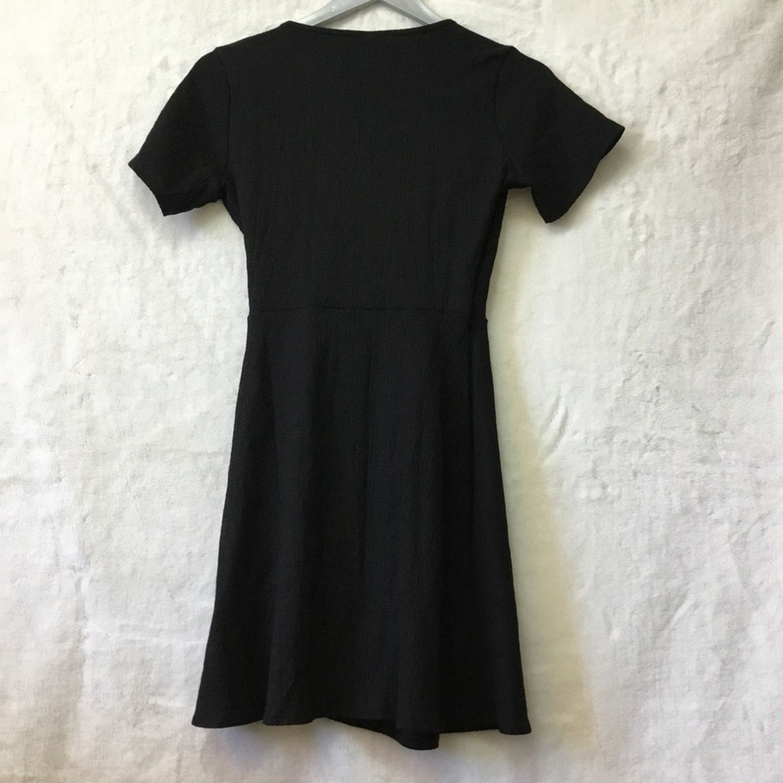 H&M H&M Divided Black Wrap Dress Size S / US 4 / IT 40 - 6 Thumbnail