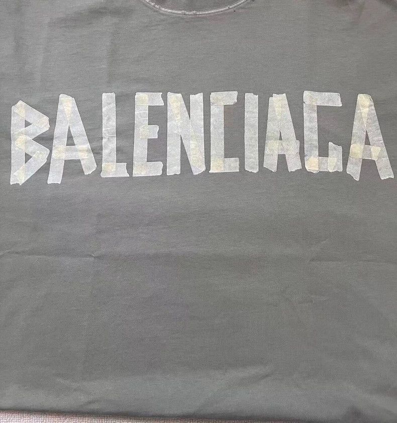 Balenciaga Balenciaga Monogrammed Logo printed semi-high neck short s Size US M / EU 48-50 / 2 - 4 Thumbnail