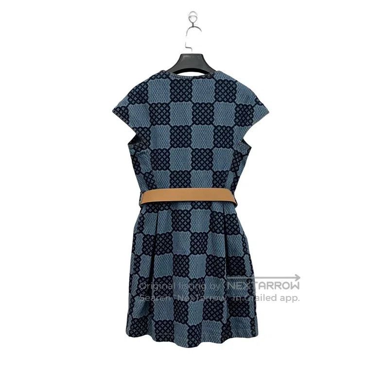 Louis Vuitton Louis Vuitton Old Flower Full Print Belted Dress Size XS / US 0-2 / IT 36-38 - 2 Thumbnail