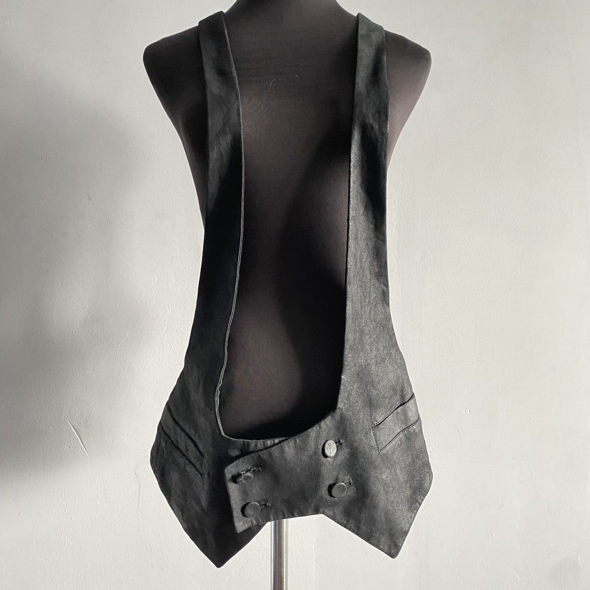 Ann Demeulemeester SS2012 Ann Demeulemeester Leather Sample Vest Holster Size 38R - 4 Thumbnail