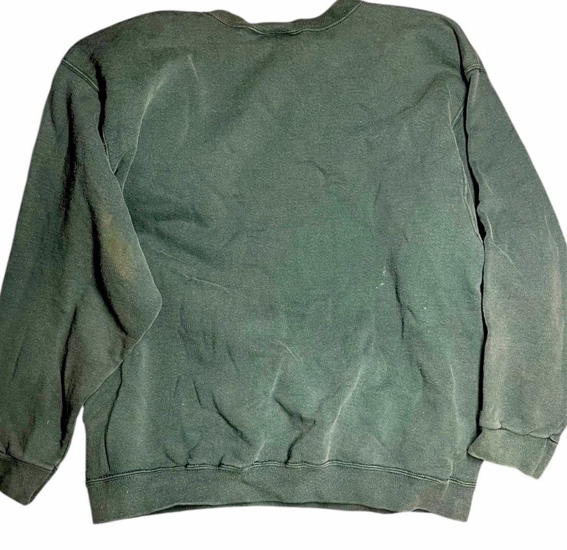Nike Vintage 90s Nike Swoosh Crewneck - Faded Green - Distressed Size US L / EU 52-54 / 3 - 6 Thumbnail