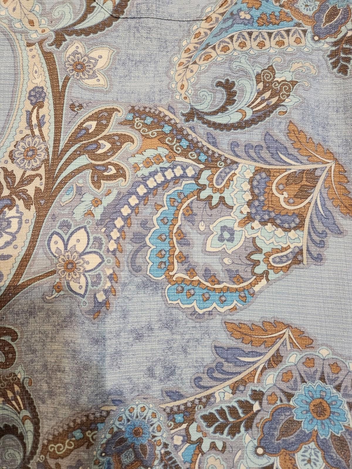Tommy Bahama TOMMY BAHAMA Regular Fit Silk Shirt Blue Paisley Mens Medium Size US M / EU 48-50 / 2 - 3 Thumbnail