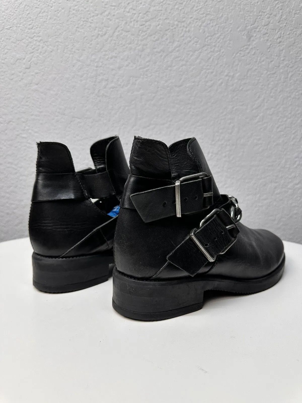 A.S.98 Leather Vintage Boots Avant-Garde Style BROGUE Size US 9 / IT 39 - 4 Thumbnail