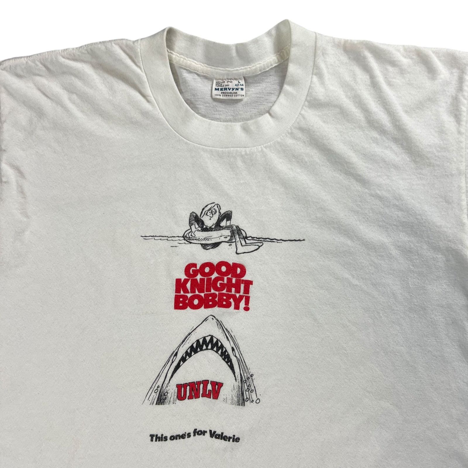 NCAA × Vintage Vintage 80s UNLV Good Knight Bobby! Jaws tee (M) Size US M / EU 48-50 / 2 - 4 Thumbnail
