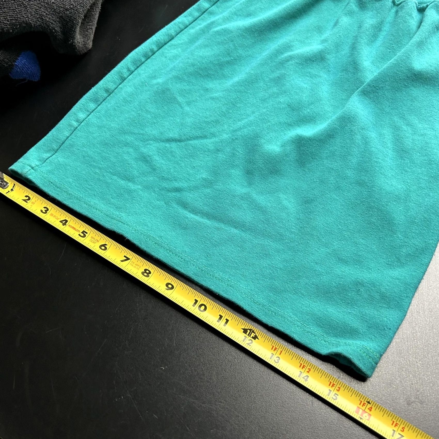 Vintage VINTAGE First Concept Skirt Womens M Teal Pencil Pull On Elastic Waist Made USA Size 32" / US 10 / IT 46 - 7 Thumbnail