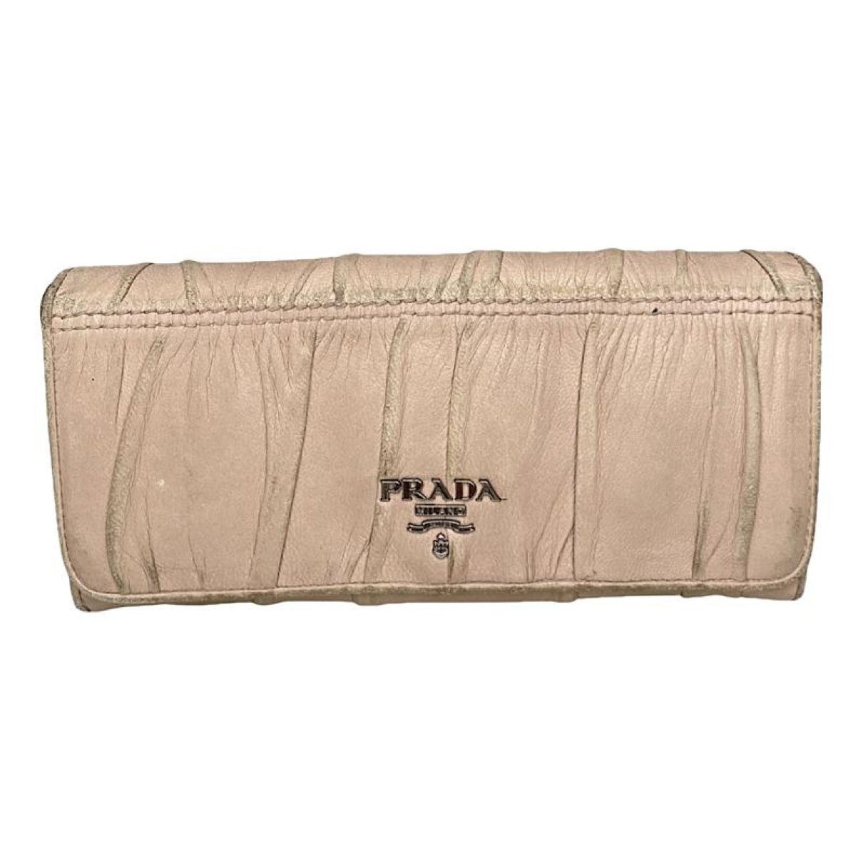 Prada Pink Leather Wallet Size ONE SIZE - 1 Thumbnail
