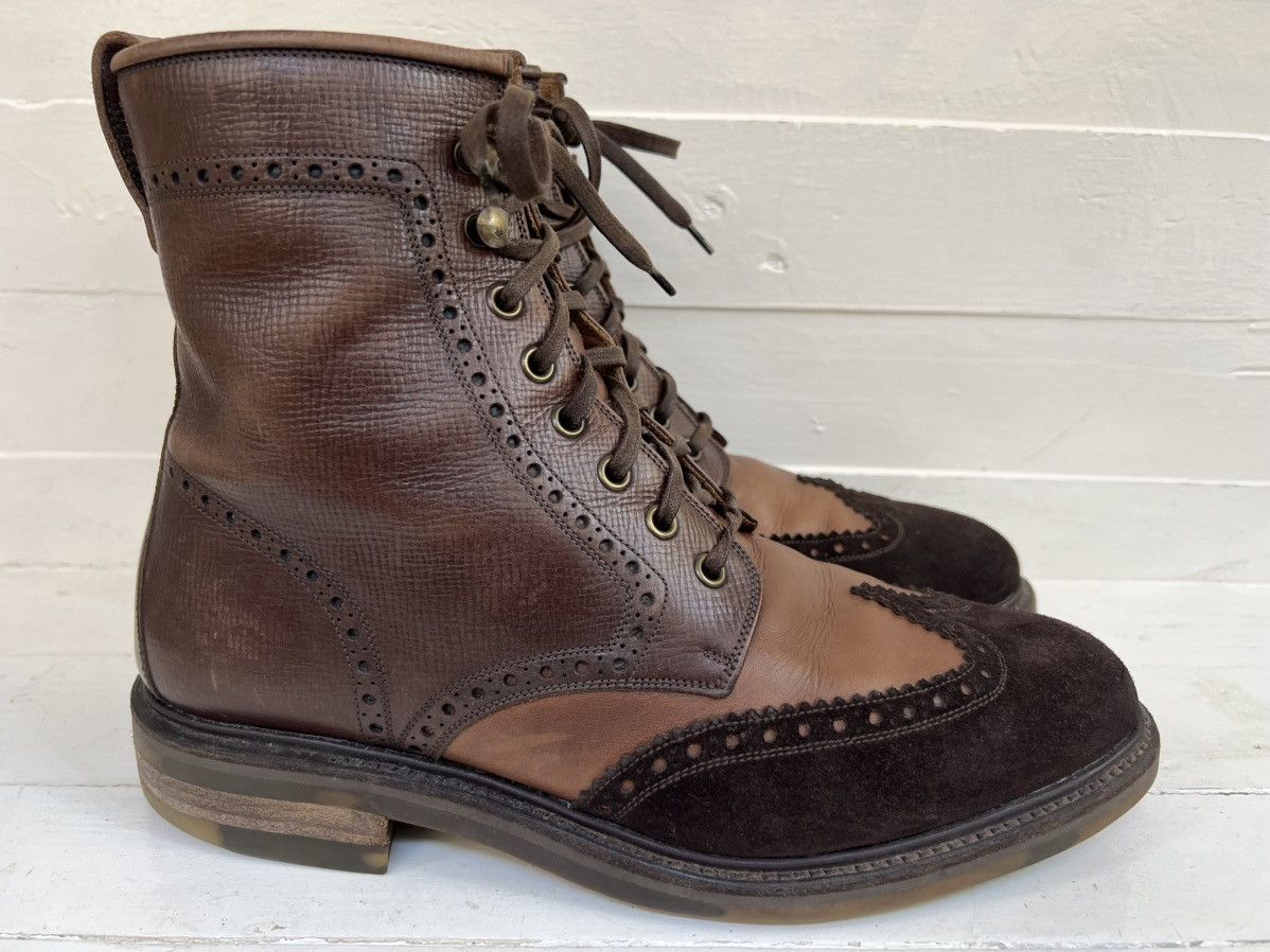 Salvatore Ferragamo Salvatore Ferragamo Lavorazione Tramezza Brown Boots Size US 8.5 / EU 41-42 - 6 Thumbnail
