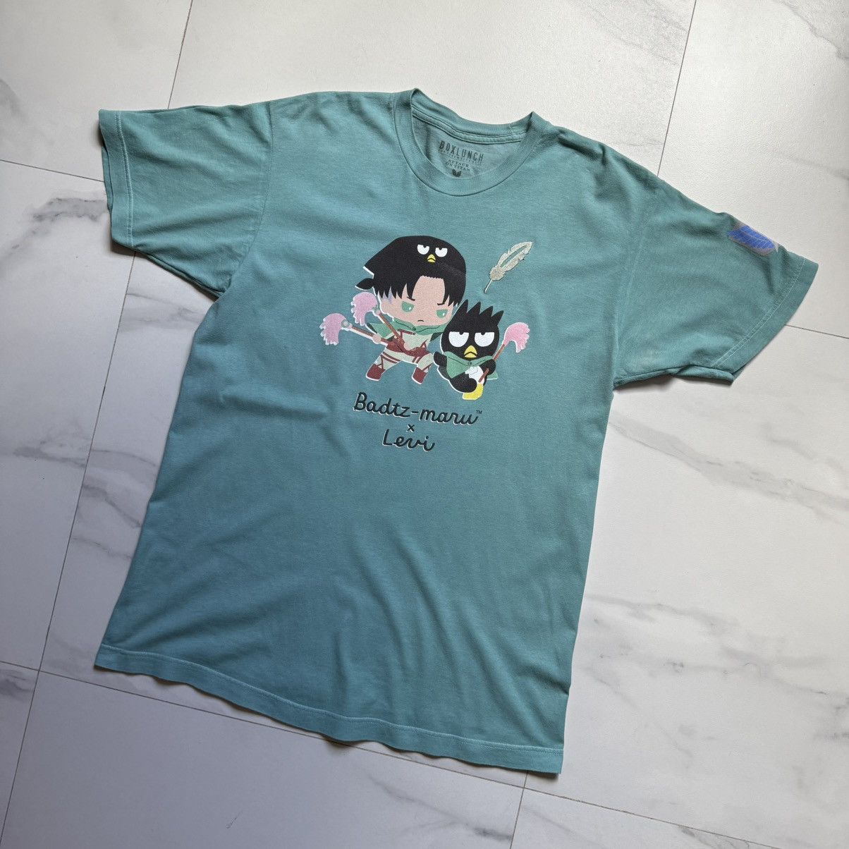 Anime Attack On Titan Badtz-Maru x Levi Rare Tee Size US L / EU 52-54 / 3 - 3 Thumbnail