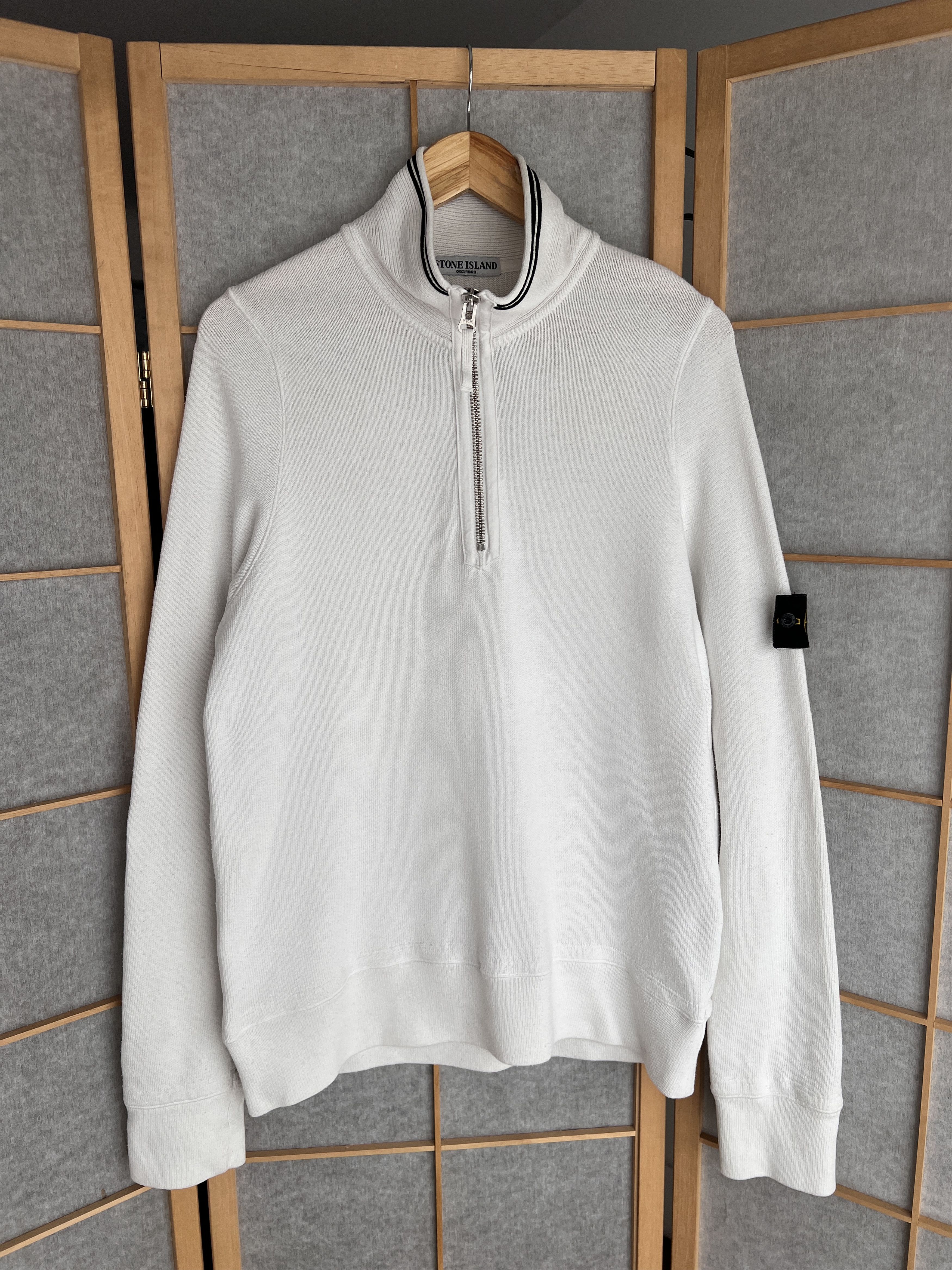 Stone Island Rare! Stone Island VTG 2007 knit half zip sweater old money Size US L / EU 52-54 / 3 - 7 Thumbnail