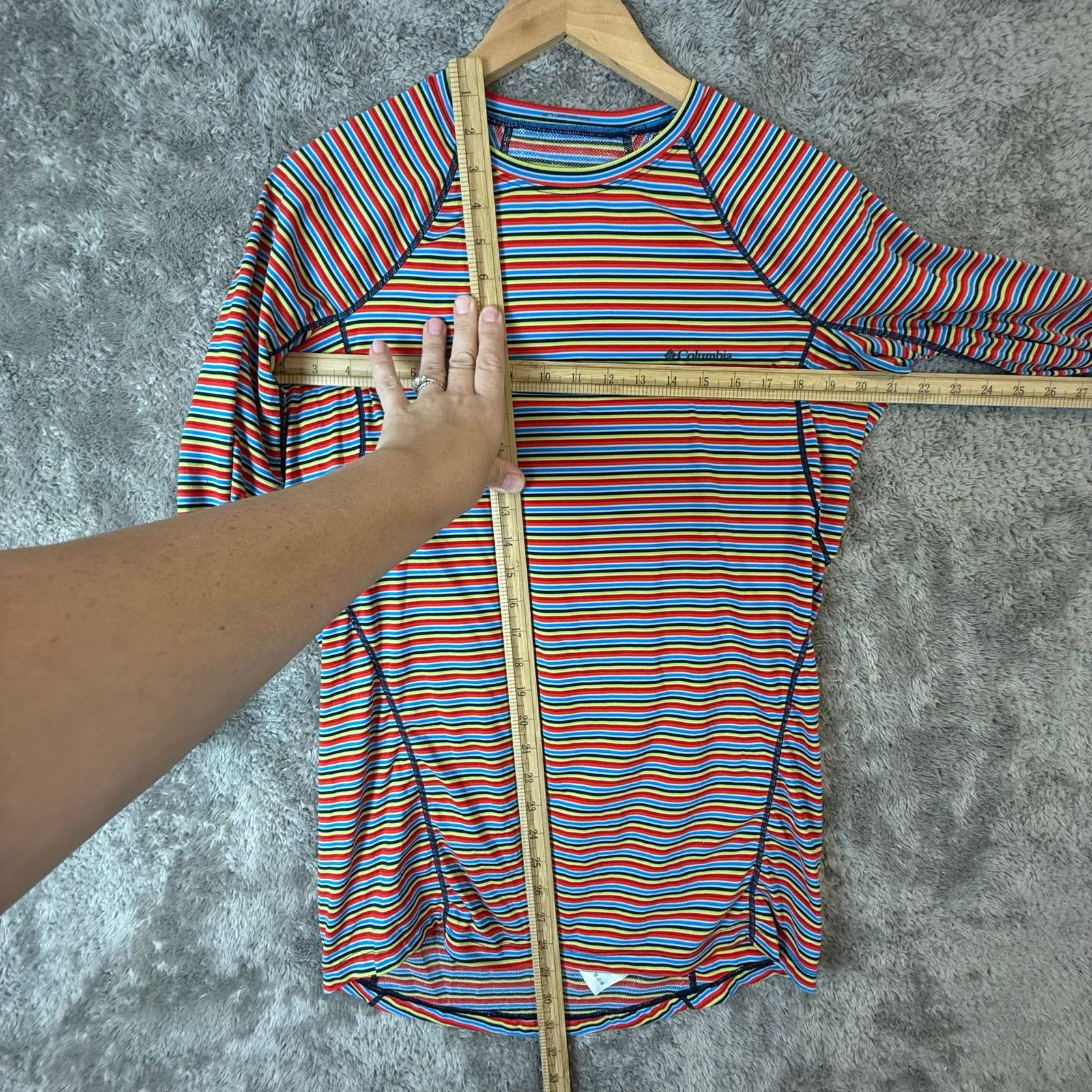 Columbia Columbia Men's Baselayer Long Sleeve Top Shirt Red Stripe L Size US L / EU 52-54 / 3 - 9 Thumbnail