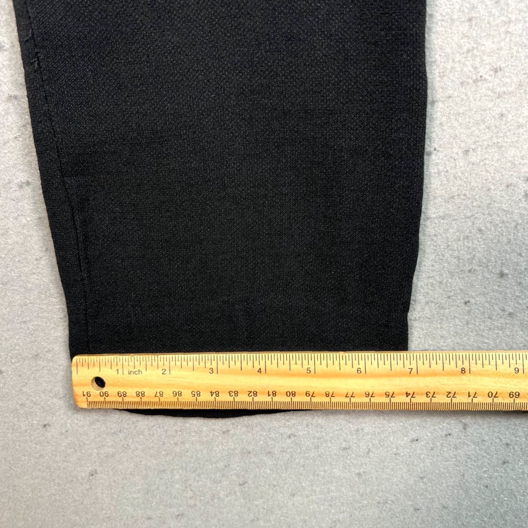 Helmut Lang Helmut Lang Womens Pants Dress Pants Black Straight-Leg Size 12 Regular Inseam 27 in Pockets Size 34" / US 12 / IT 48 - 7 Thumbnail