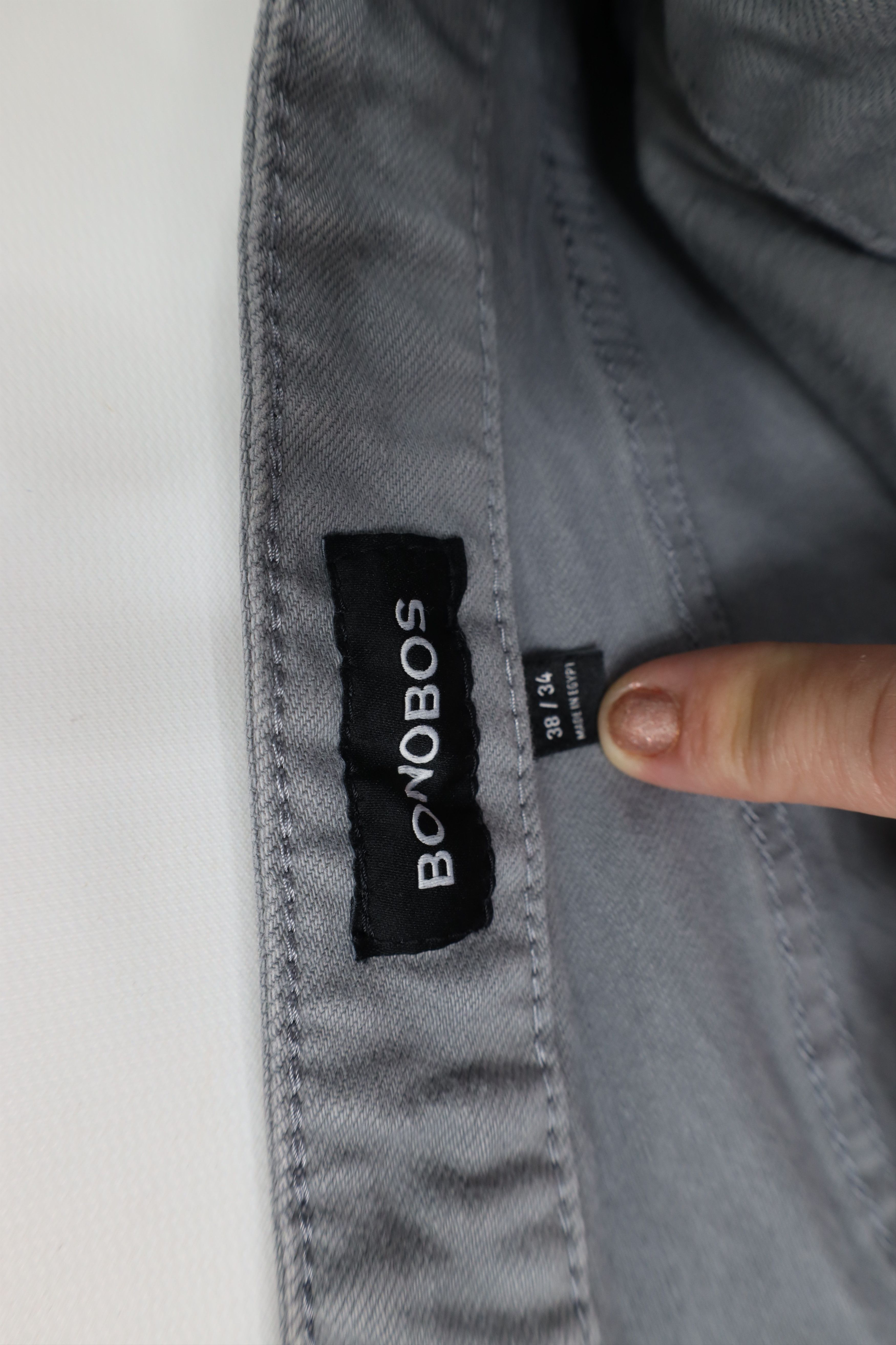 Bonobos Bonobos Faded Slim Fit Tapered Leg Stretch Denim Jeans Gray Size US 38 / EU 54 - 7 Thumbnail
