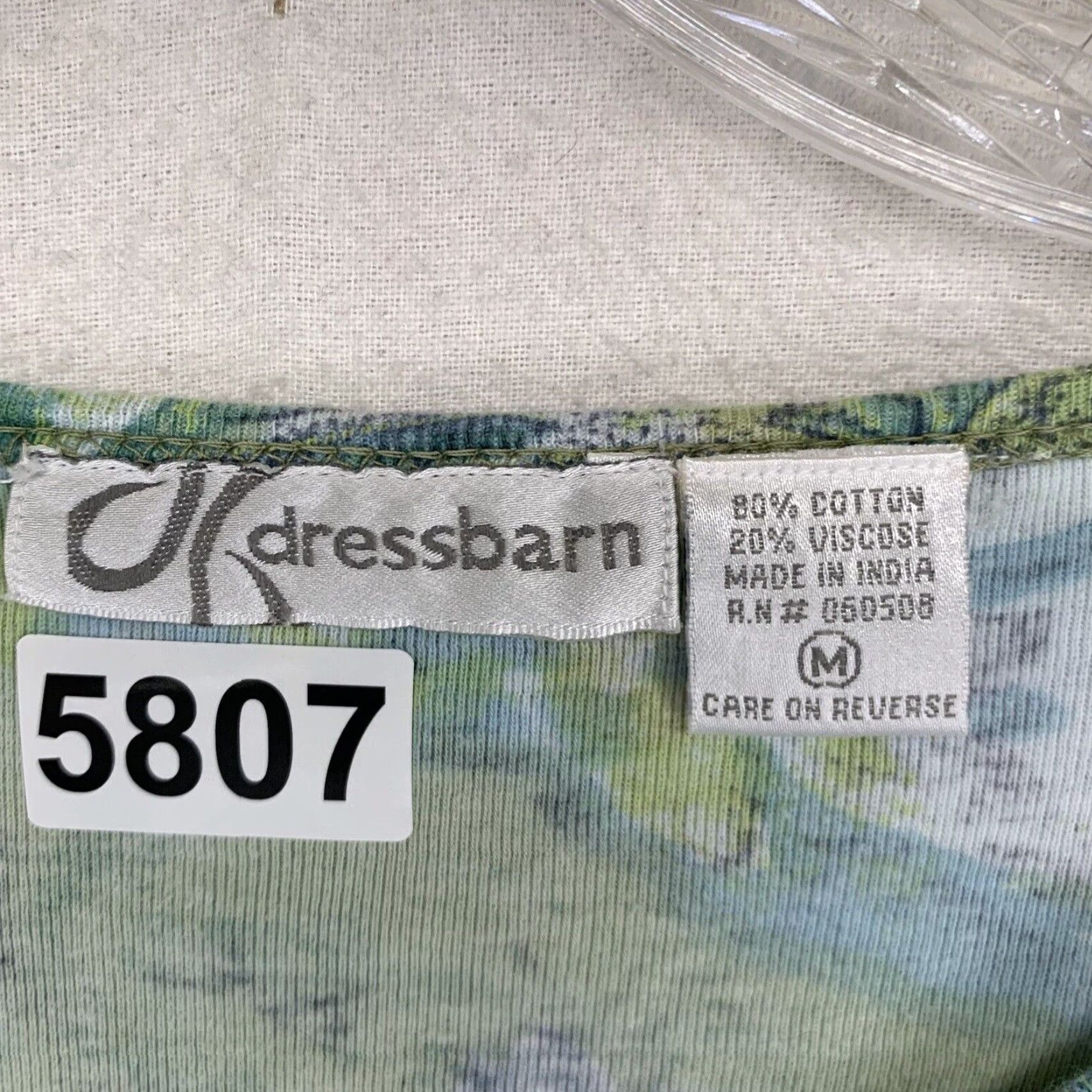 Vintage VINTAGE Dressbarn Women's Crop Top Floral Green Size M Sheer Bell Sleeves Sequin Casual Size M / US 6-8 / IT 42-44 - 5 Thumbnail