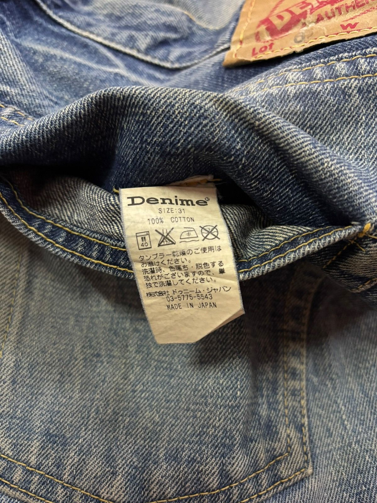 Denime 80s Japan Denime Selvedge Distress Jeans Size US 31 - 12 Thumbnail