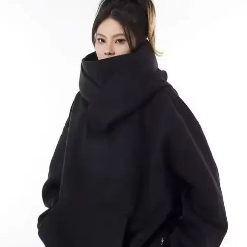 VIBE Streetwear Y2K Unisex Oversized Face Cover Hoodie Size US XXL / EU 58 / 5 - 7 Thumbnail