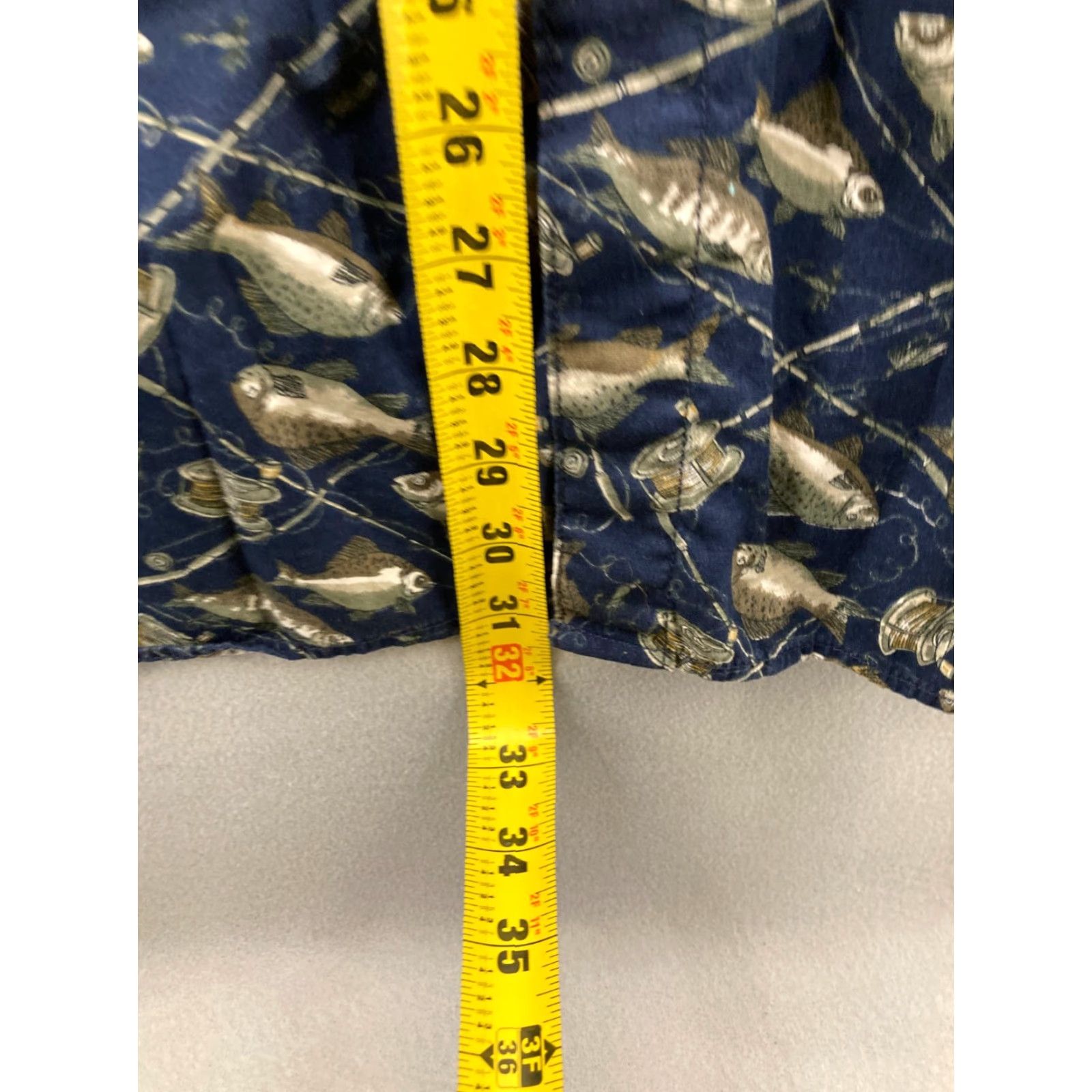 Vintage Columbia Shirt Mens XXL Button-Down Long Sleeve Plaid Cotton Flannel AOP Football Fish Theme Casual Size US XXL / EU 58 / 5 - 5 Thumbnail