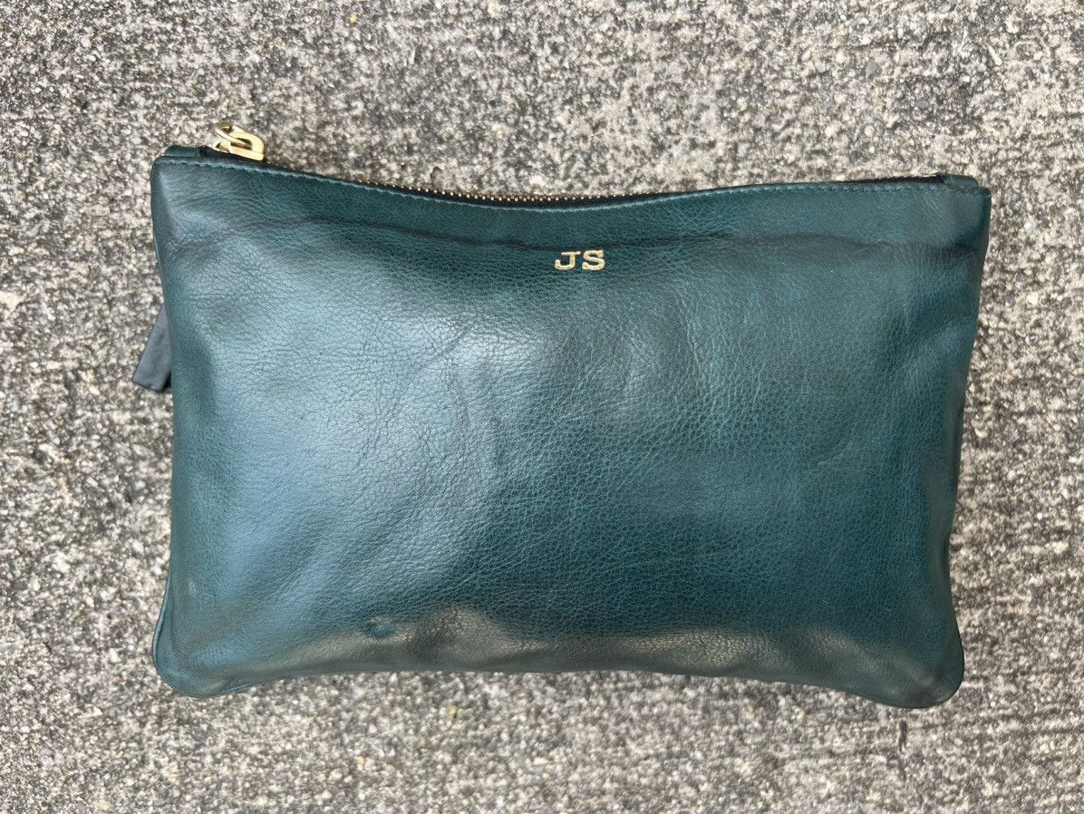 Jil Sander Jil Sander Made in Italy Patina Leather Clutch Bag Size ONE SIZE - 2 Thumbnail