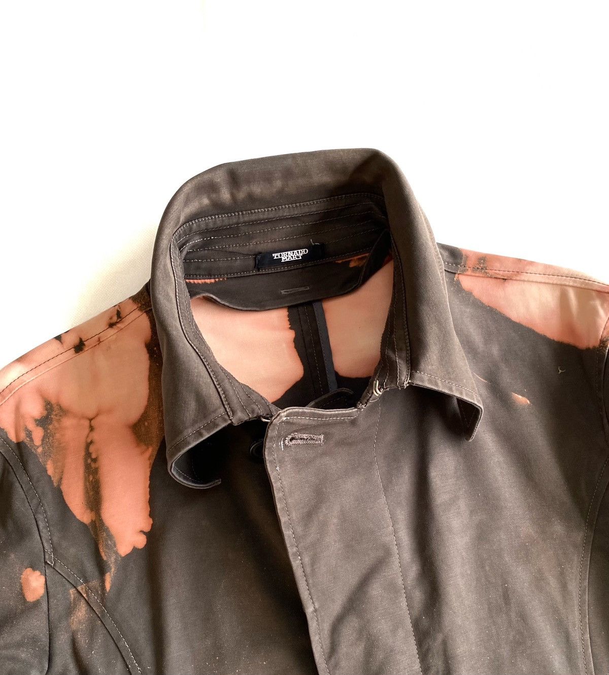 Japanese Brand Tornado Mart Bleach Wash Belted Trench Coat Size US M / EU 48-50 / 2 - 5 Thumbnail