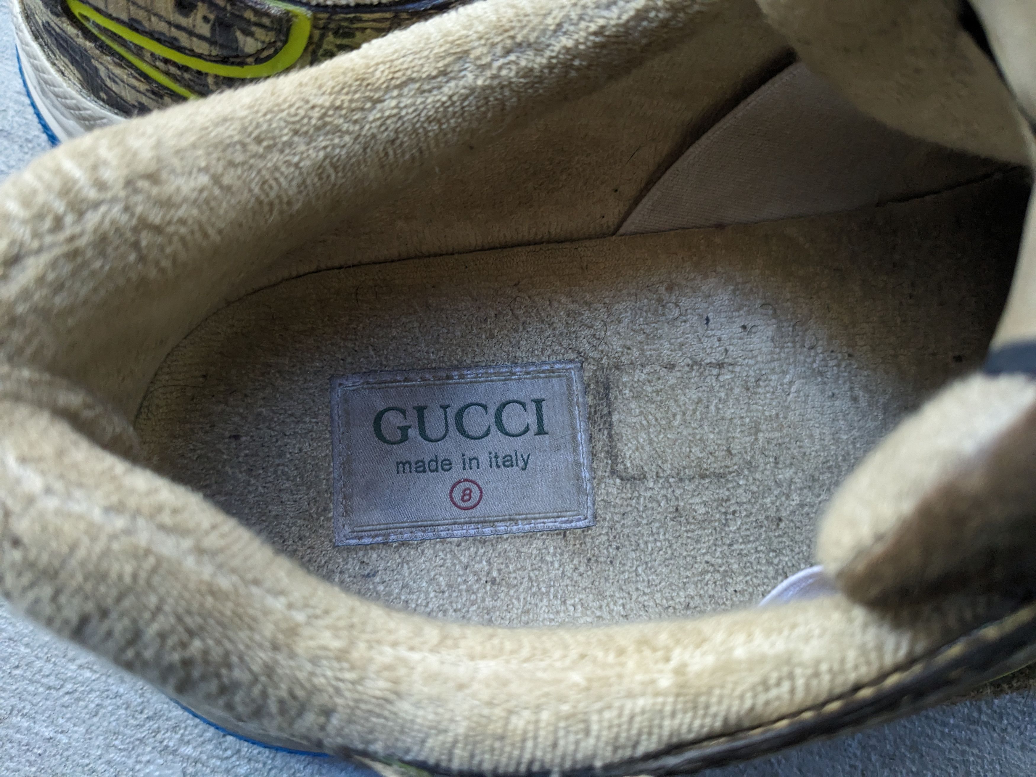 Gucci Gucci Ultrapace Sneakers Size 8.5 Brown Blue Orange Suede Size US 8.5 / EU 41-42 - 9 Thumbnail