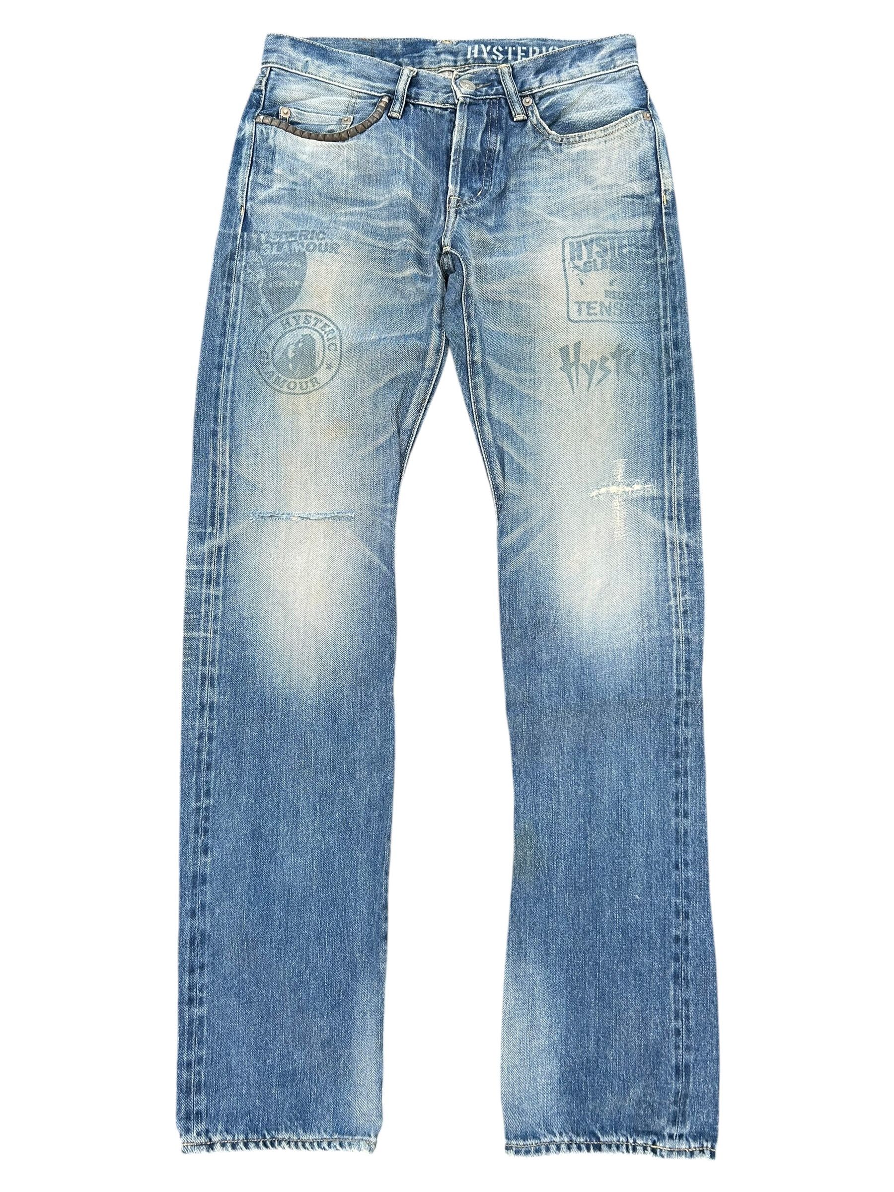 Hysteric Glamour × Japanese Brand × Vintage Hysteric Glamour Selvedge Punk Distressed Vtg Denim Jeans Size US 30 / EU 46 - 7 Thumbnail
