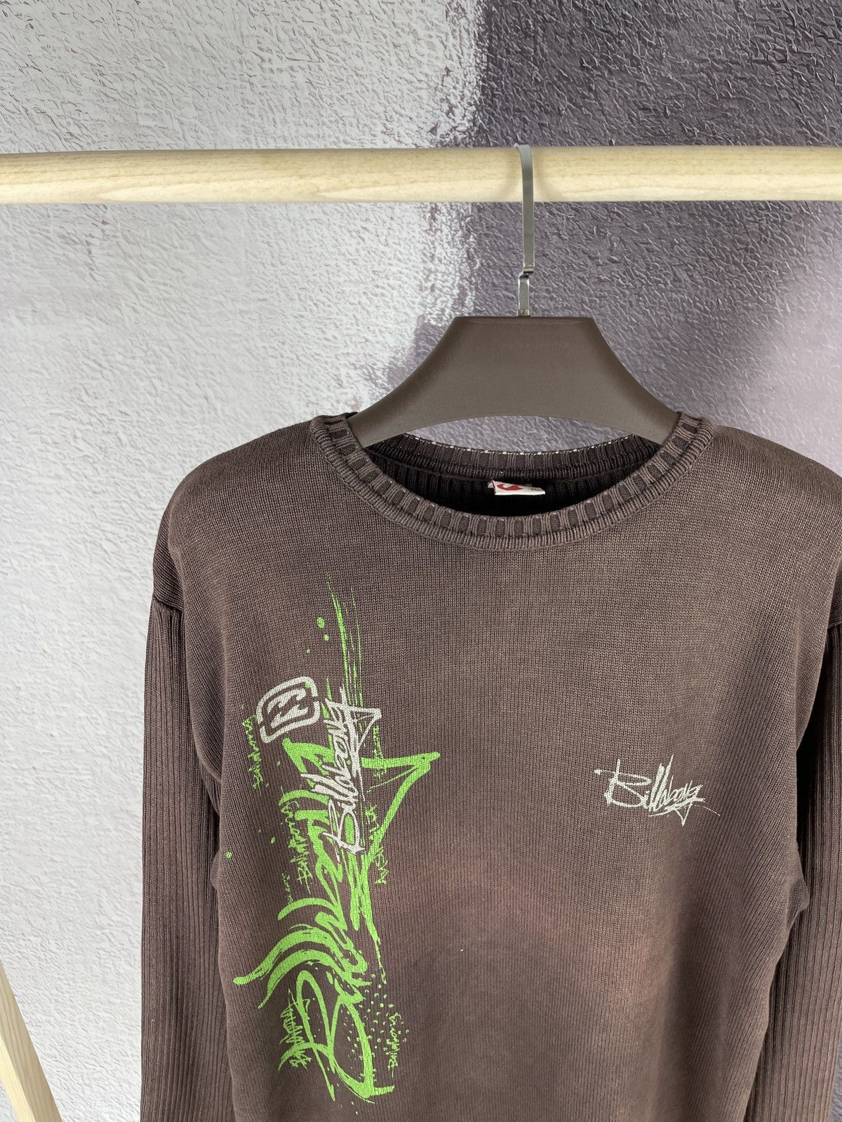 Billabong Billabong vintage big logo brown faded sweater knitwear Size US XL / EU 56 / 4 - 4 Thumbnail