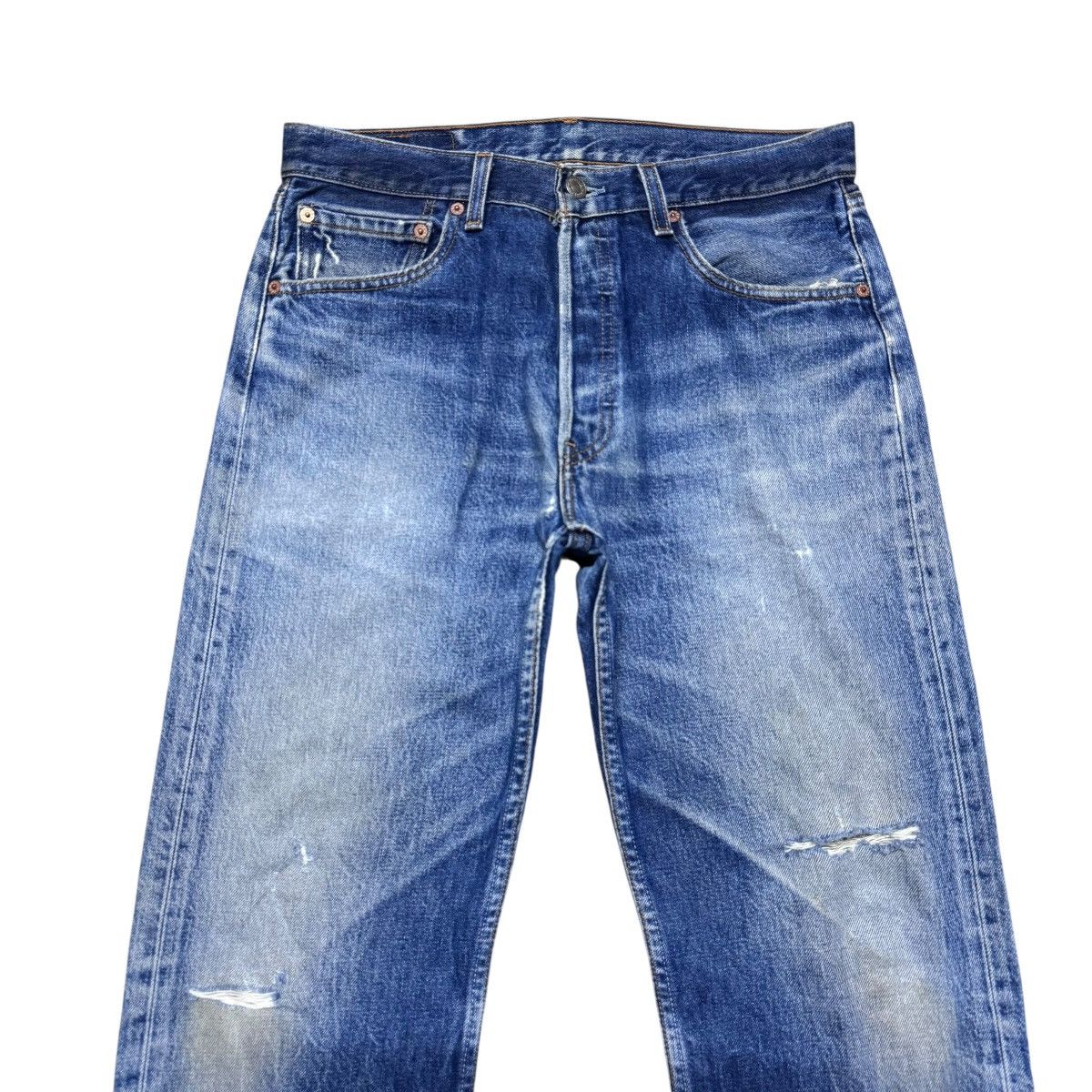 Levi's Vintage Levis 501 Distressed Denim Jeans Size US 32 / EU 48 - 3 Thumbnail