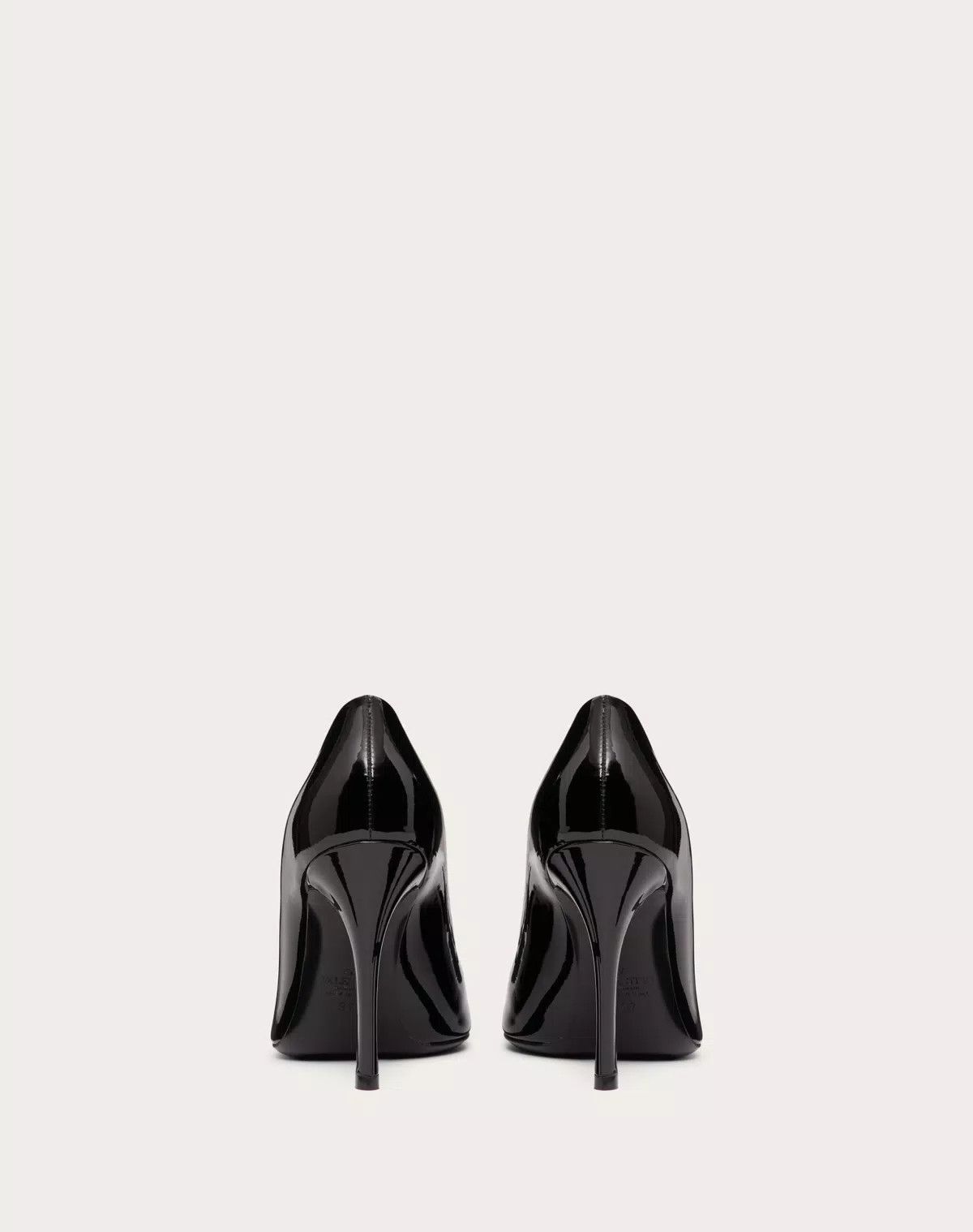 Valentino o1s1wg110625 One Stud Patent Leather Pump 100 Mm in Black Size US 10 / IT 40 - 3 Thumbnail