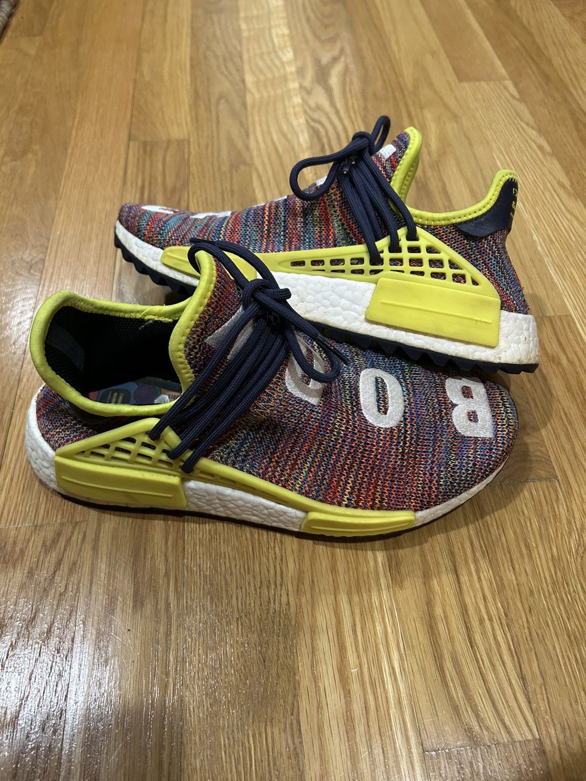 Adidas × Pharrell Adidas Human Race NMD Pharrell Multi-Color Size US 8.5 / EU 41-42 - 2 Thumbnail