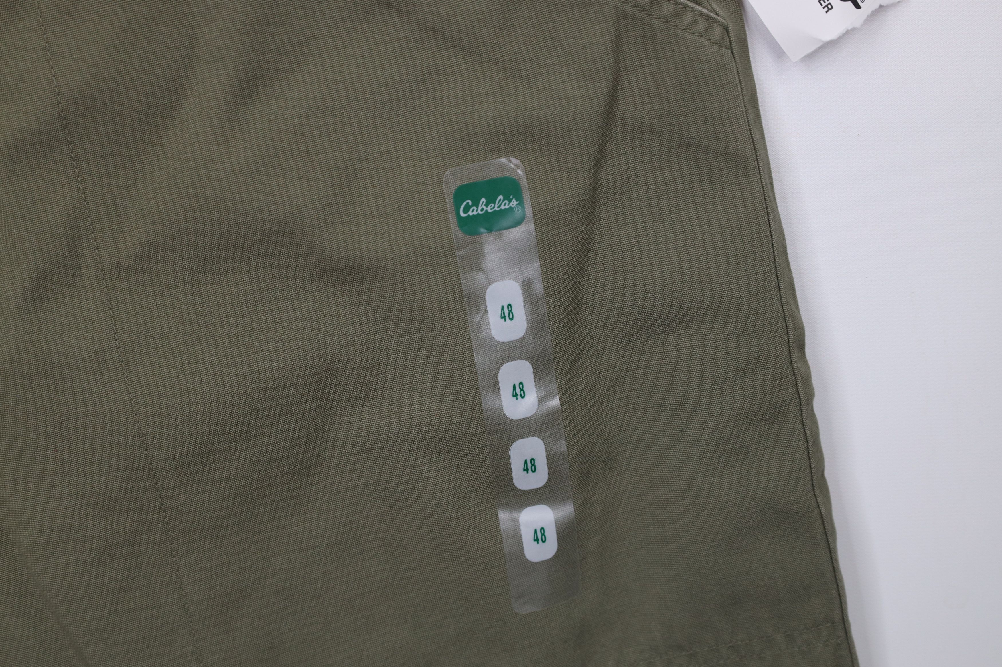 Cabelas × Vintage Deadstock Vintage Y2K Cabelas Knee Canvas Cargo Shorts Green Size US 44 / EU 60 - 14 Thumbnail