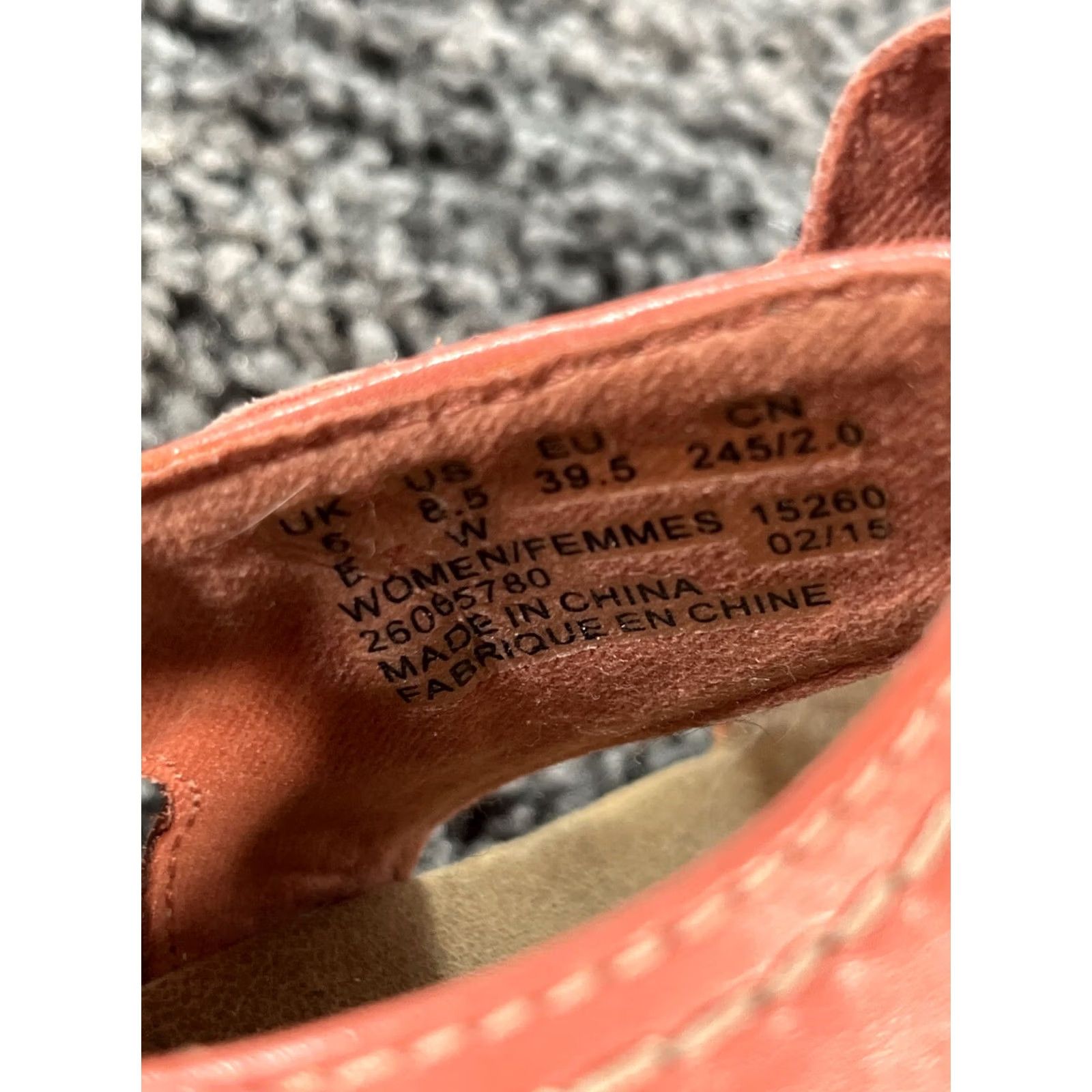 Clarks VINTAGE Clarks Bendables Sandal Women US 8.5W Leather Pink Peach Strappy Wedge Slip On Belt/Hook & Loop Size US 9 / IT 39 - 3 Thumbnail