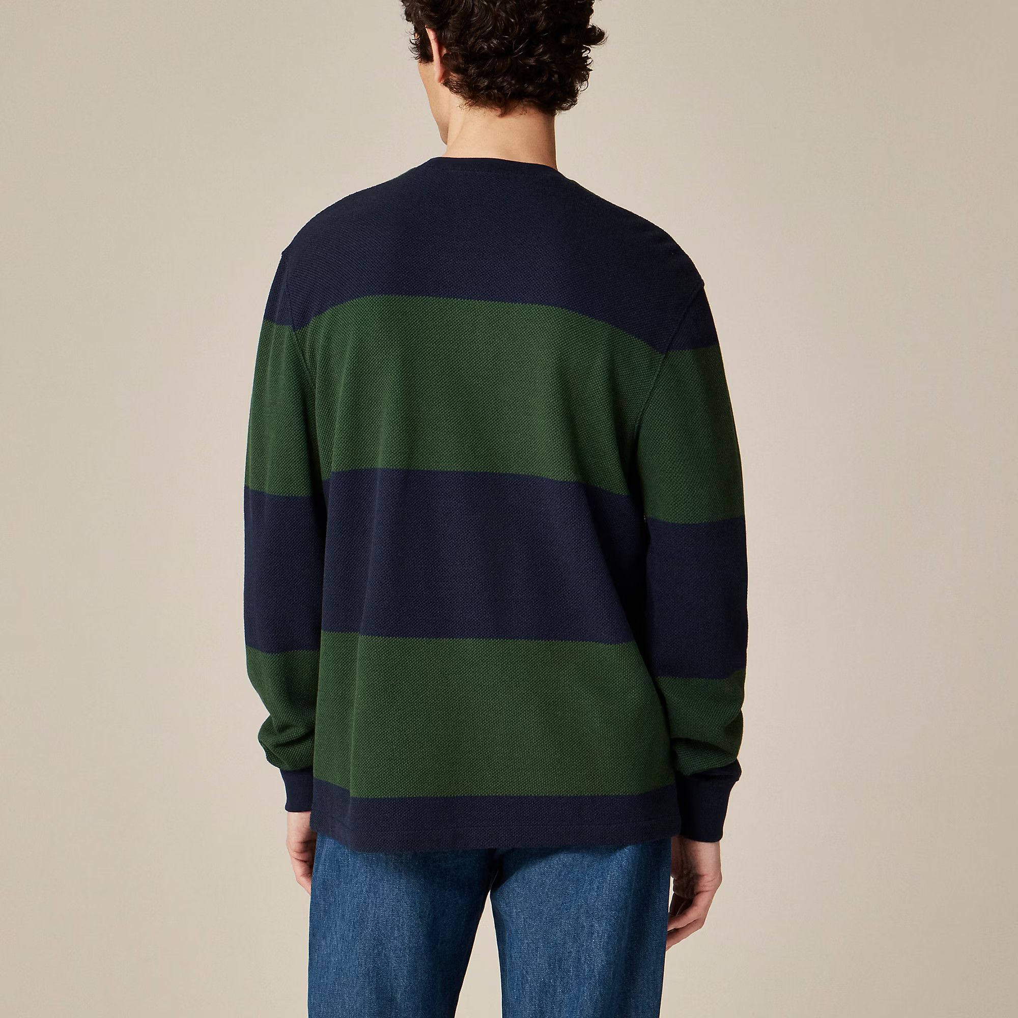J.Crew J. Crew Macropiqué Cotton Stripe Woven Top Size US M / EU 48-50 / 2 - 5 Thumbnail